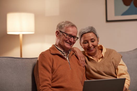 family checking mortgage options online