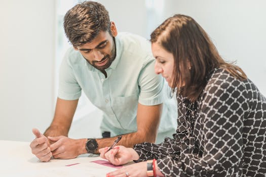 a financial planner helping a client