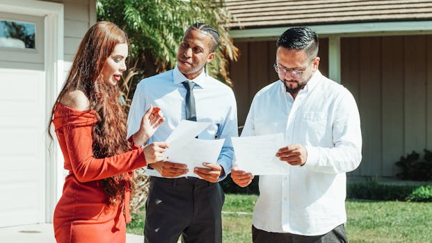 image of a house and mortgage paperwork