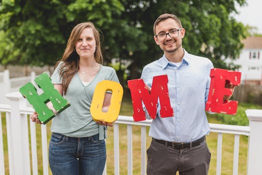 family looking at mortgage options