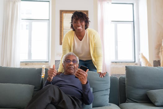 family looking at home options