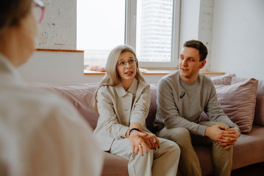 image of a financial counselor helping a client